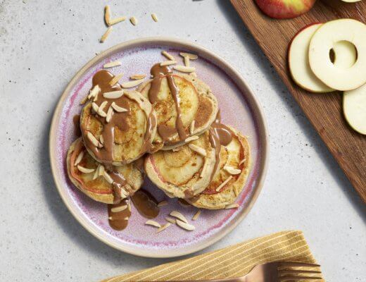 Zuckerfreie Apfel-Pancakes